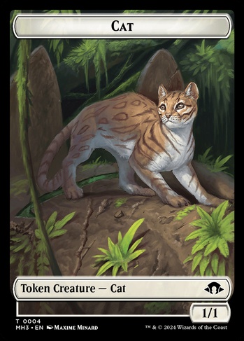 Cat Token (1/1) (TMH3) #4 | Dragon Shield MTG Card Manager