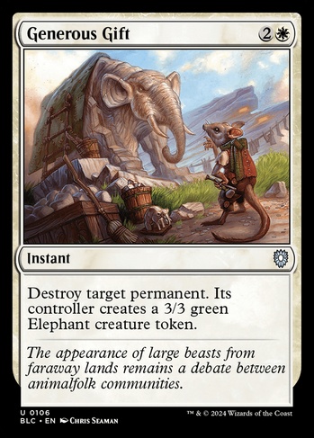Generous Gift (BLC) #106 | Dragon Shield MTG Card Manager Generous Gift (BLC) #106 | Dragon Shield MTG Card Manager