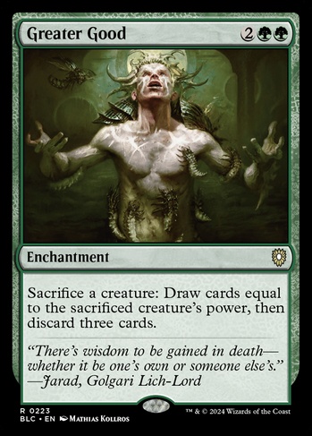 Greater Good (BLC) #223 | Dragon Shield MTG Card Manager