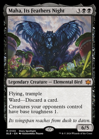 Maha, Its Feathers Night (BLB) #100 | Dragon Shield MTG Card