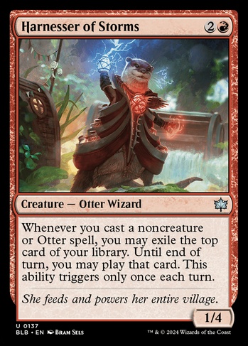 mtg exile the top card of your library Tavern Brawler (Commander Legends: Battle for Baldur's Gate) Harnesser of Storms (BLB) #137