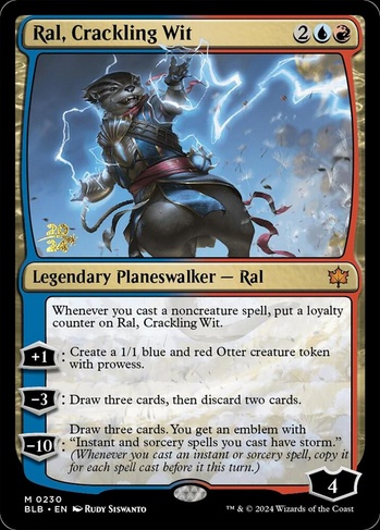 whenever you cast a spell draw a card mtg Ral, Monsoon Mage // Ral, Leyline Prodigy [Modern Horizons 3] main image 0