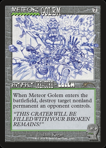 meteor mtg card Shivan - Remastered If this spell was cast from exile Meteorite - Magic Origins -