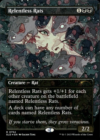 Relentless Rats (SLD) #754 | Dragon Shield MTG Card Manager