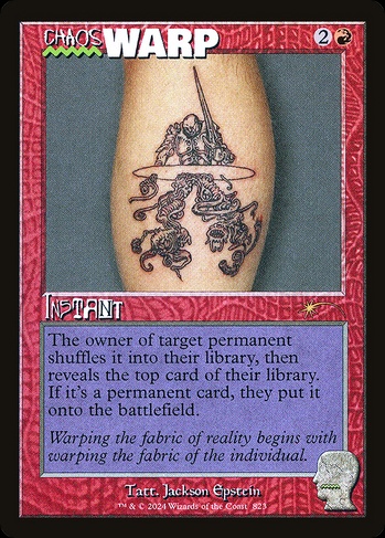 coolest mtg art cards Warp Artifact [Collectors' Edition]