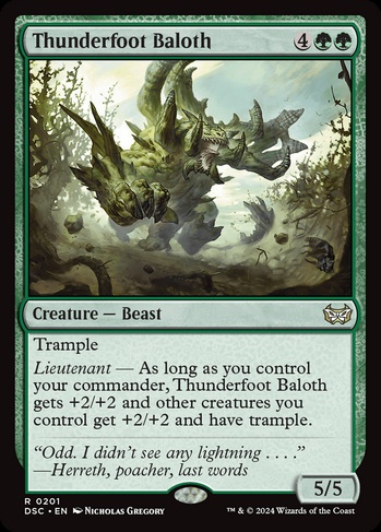 Thunderfoot Baloth (DSC) #201 | Dragon Shield MTG Card Manager