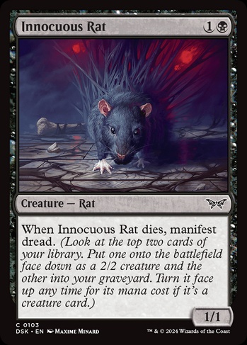 Innocuous Rat (DSK) #103 | Dragon Shield MTG Card Manager