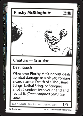 sting mtg card Pinchy McStingbutt (MB2) #552 It was only then—to his infinite sorrow—that Gork realized hornets dont make honey. Sting, Bilbo's Sword from The