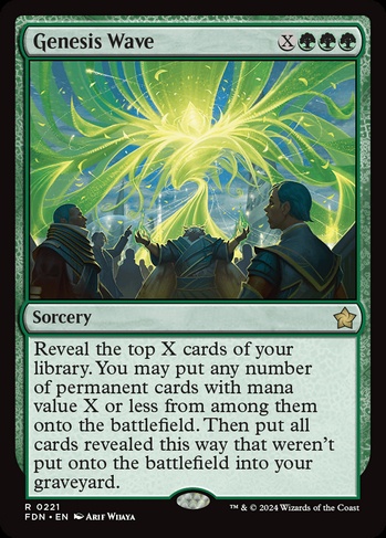 Genesis Wave (FDN) #221 | Dragon Shield MTG Card Manager