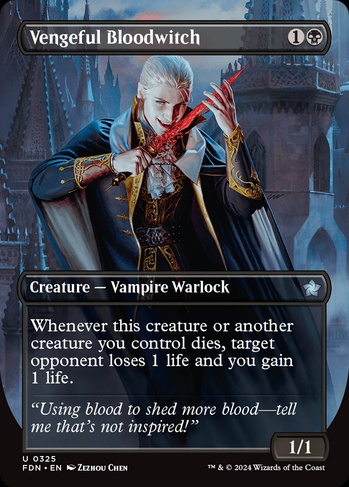 Vengeful Bloodwitch (FDN) #325 | Dragon Shield MTG Card Manager Vengeful Bloodwitch (FDN) #325 | Dragon Shield MTG Card Manager
