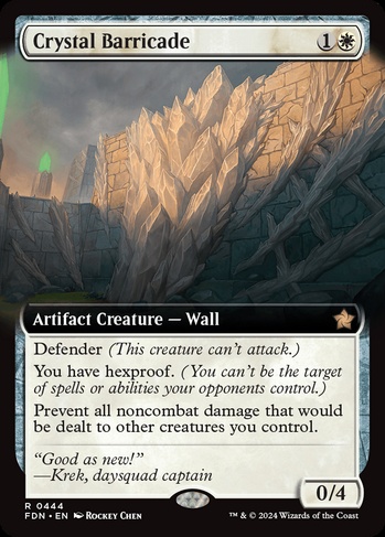 Crystal Barricade (FDN) #444 | Dragon Shield MTG Card Manager Crystal Barricade (FDN) #444 | Dragon Shield MTG Card Manager