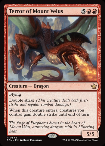 mtg cards with double strike Two-Headed Giant [Dominaria] main image 0