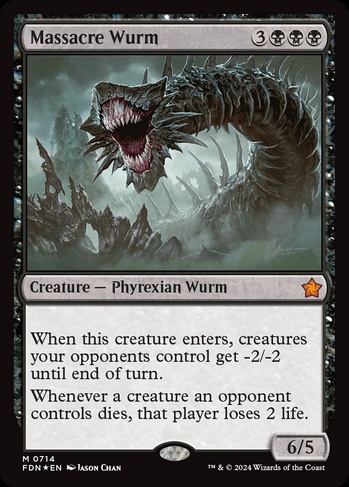 mtg wurm commander deck EDH Raph & Mikey, Troublemakers 100 Magic Cards Cus Moonveil Games shuffle it into its owners library. Massacre Wurm (FDN) #714 |