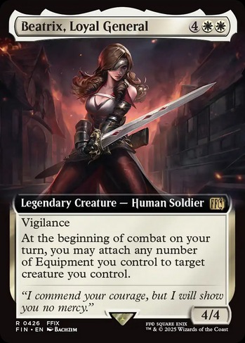 Beatrix, Loyal General (FIN) #426 | Dragon Shield MTG Card Manager Beatrix, Loyal General (FIN) #426 | Dragon Shield MTG Card Manager