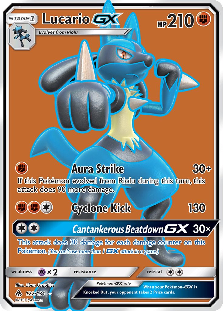 Lucario-GX (FLI) #122 | Dragon Shield Pok TCG Card Manager