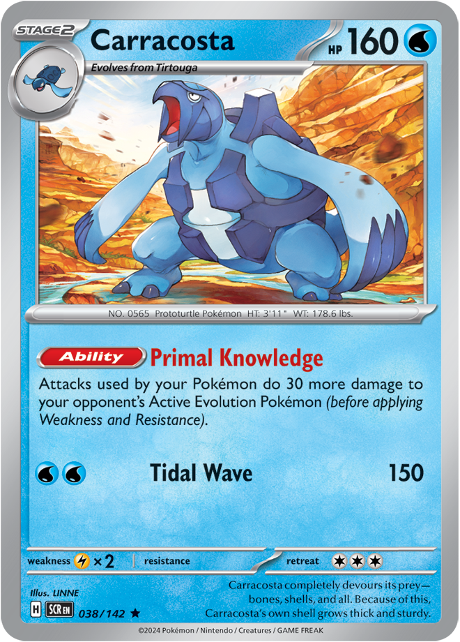 Carracosta (SCR) #038 | Dragon Shield Pok TCG Card Manager