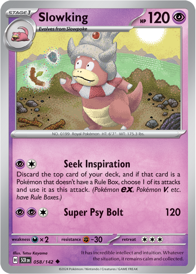 Slowking (SCR) #058 | Dragon Shield Poké TCG Card Manager
