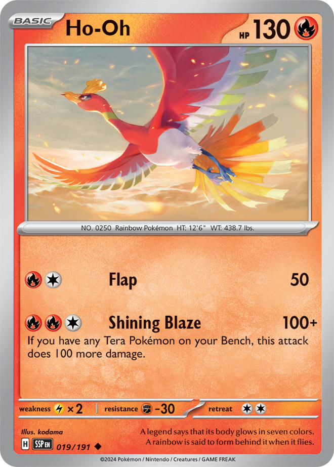 Ho-Oh (SSP) #19/191 | Dragon Shield Poké TCG Card Manager