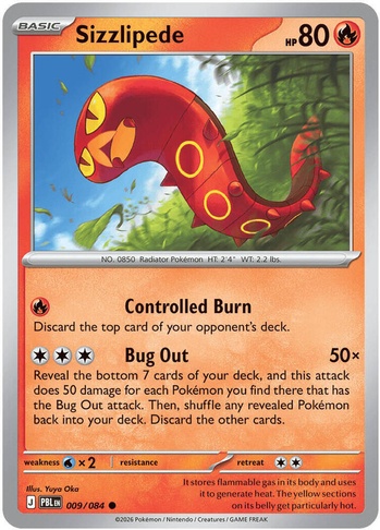 Sizzlipede (PBL) #009 | Dragon Shield Poké TCG Card Manager