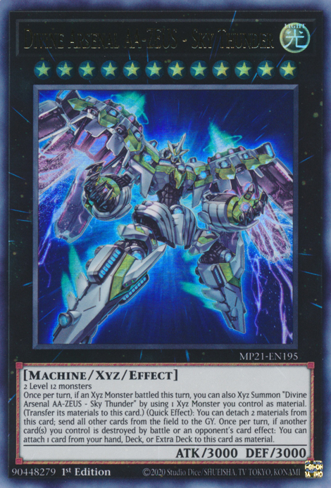zeus card yugioh Divine Arsenal AA-ZEUS