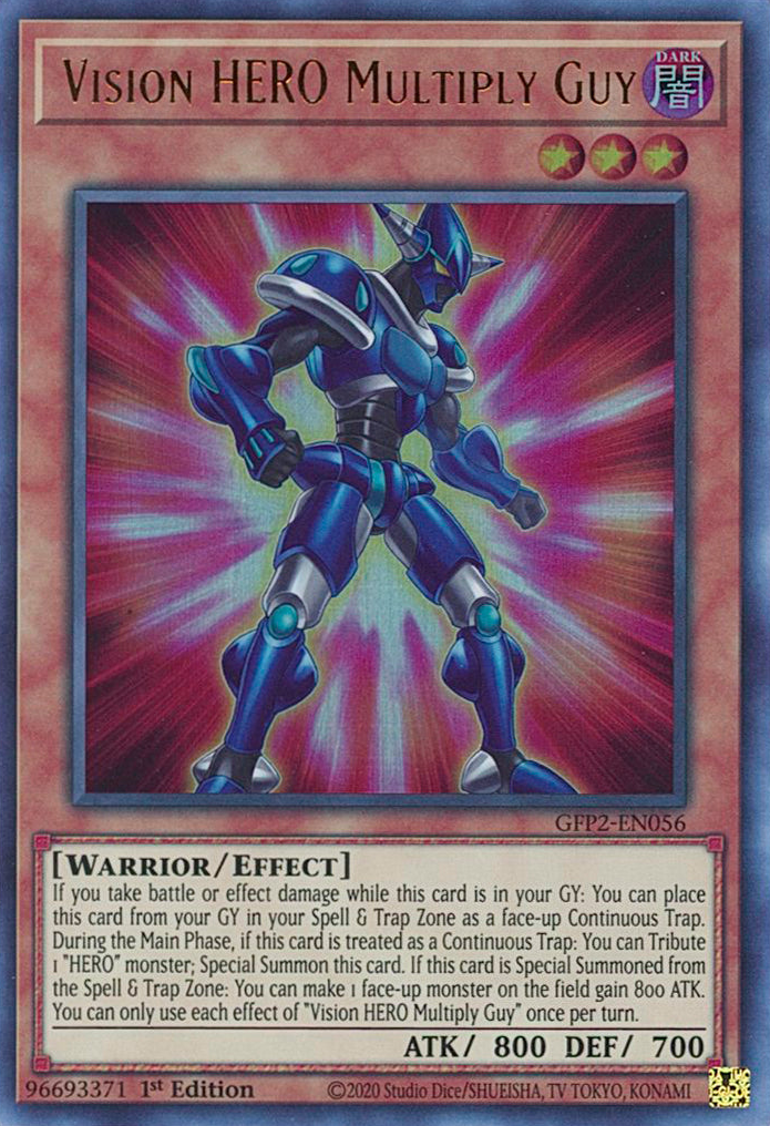 Vision HERO Multiply Guy (GFP2) #GFP2-EN056 | Dragon Shield Yu-Gi-Oh ...