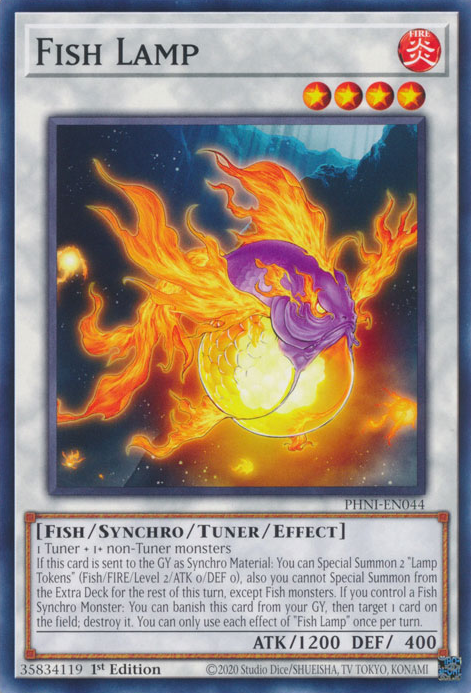 Fish Lamp (PHNI) #PHNI-EN044 | Dragon Shield Yu-Gi-Oh! Card Manager