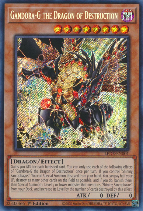 gandora deck yugioh Limited Edition the Dragon of Destruction Metal Ingot Ultra Rare Attack GANDORA OTK DECK DECEMBER 2021