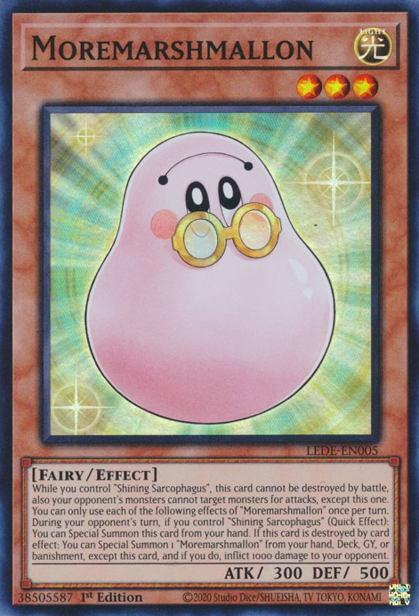marshmallon yugioh card Yu-Gi-Oh! 24K Gold Plated Metal Limited Edition Collector's Item (Numbered, 1 Of 5,000 Worldwide) With Display Stand & Box Cards Keep the light attributes of this fairy card alive Marshmallon - Secret Rare (Unlimited