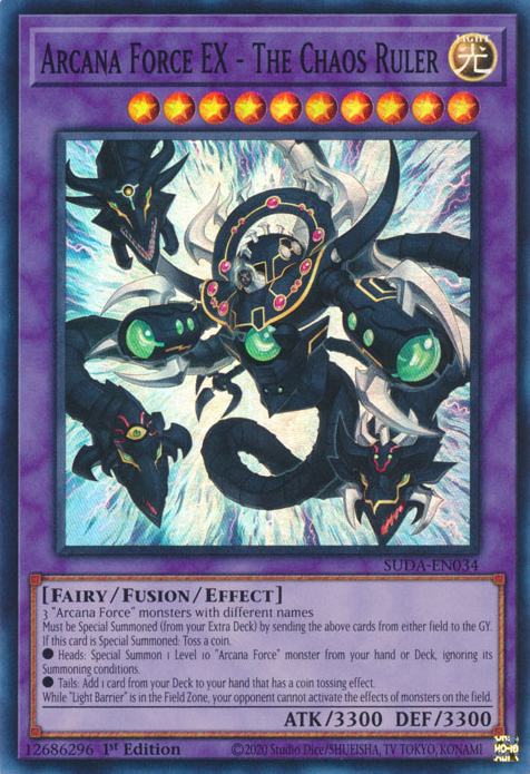 Arcana Force EX - The Chaos Ruler (SUDA) #SUDA-EN034 | Dragon Shield  Yu-Gi-Oh! Card Manager