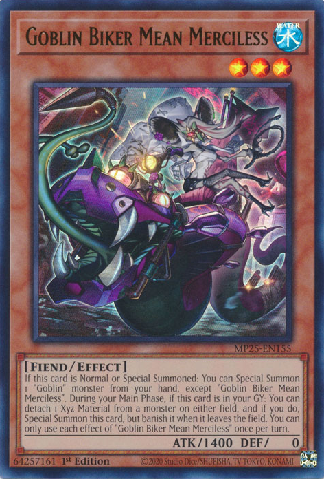 Goblin Biker Mean Merciless (MP25) #MP25-EN155 | Dragon Shield Yu-Gi-Oh ...