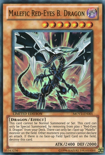 Malefic Red-Eyes Black Dragon (MOV2) #MOV2-EN001 | Dragon Shield Yu-Gi ...