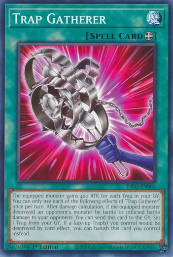 Trap Gatherer (INFO) #INFO-EN065 | Dragon Shield Yu-Gi-Oh! Card Manager